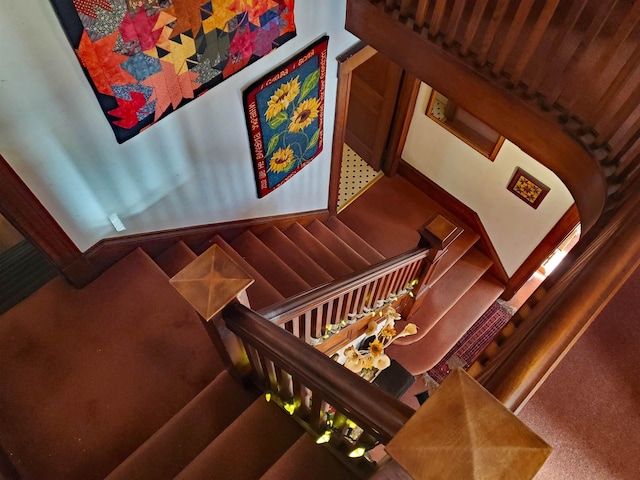 view of stairs