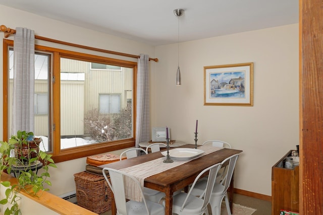 view of dining area