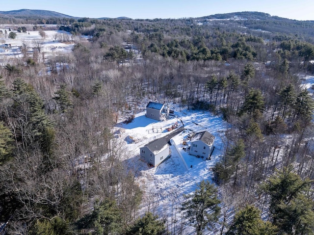 bird's eye view featuring a mountain view