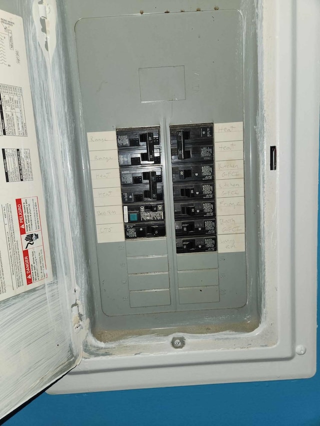 utility room with electric panel