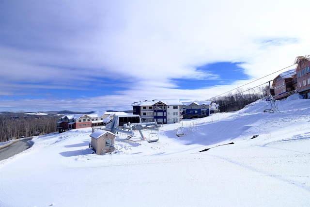 view of snowy yard