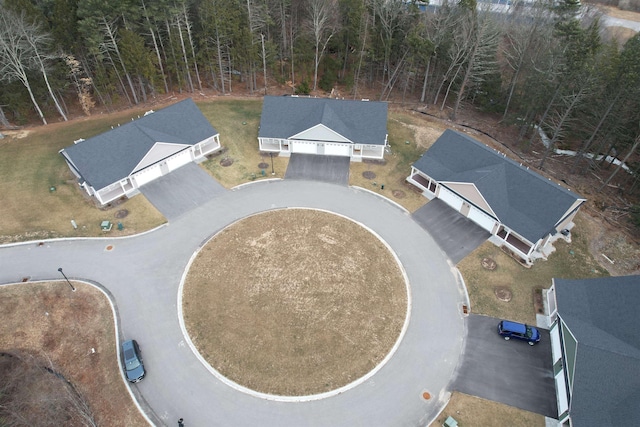 birds eye view of property