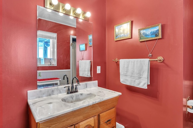 bathroom featuring vanity