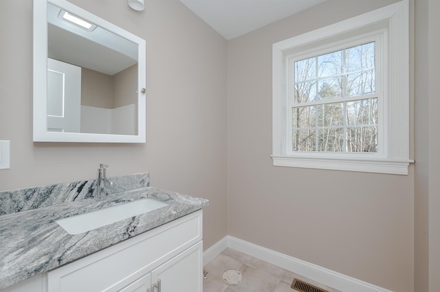 bathroom featuring vanity