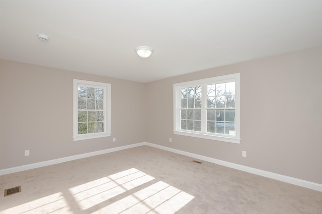 view of carpeted empty room