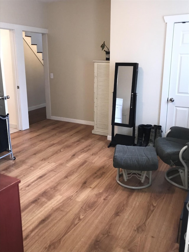 interior space featuring light hardwood / wood-style flooring