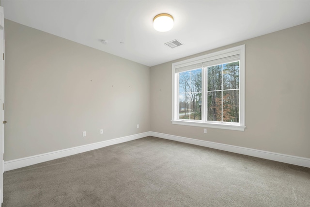 spare room with carpet floors