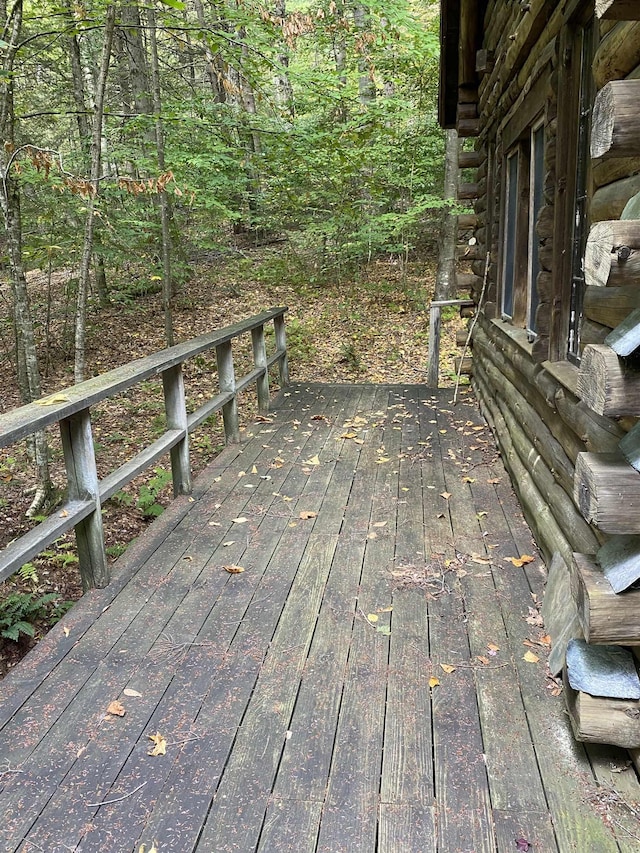 view of wooden terrace