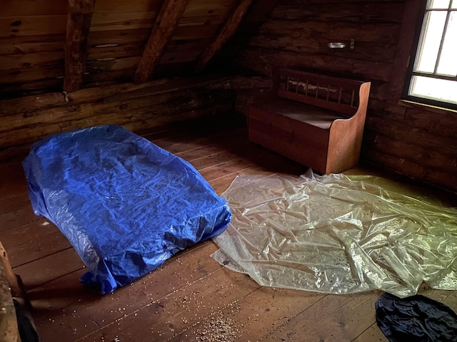 bedroom featuring wood-type flooring