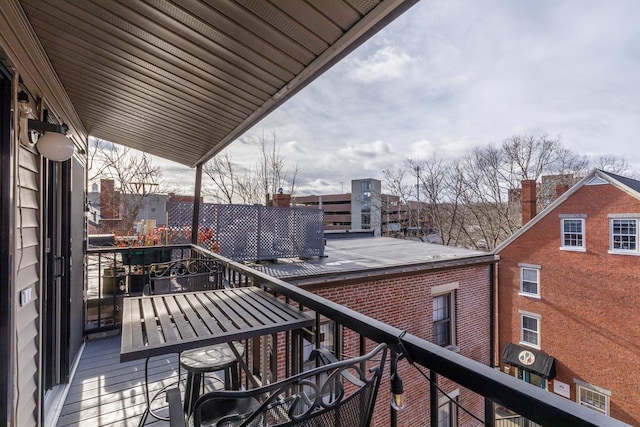 view of balcony