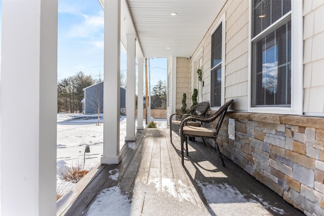 view of patio / terrace featuring covered porch