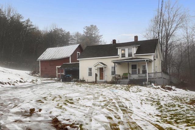 view of front of house featuring a porch