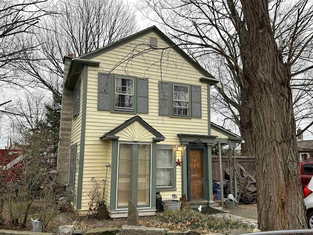 view of front of home