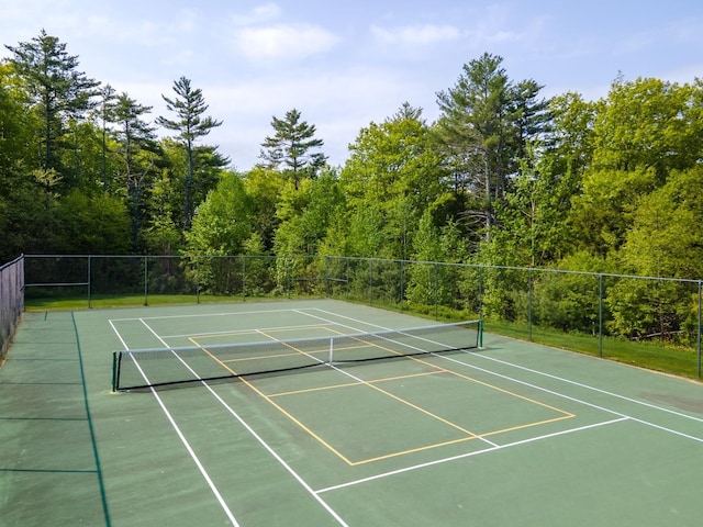 view of tennis court