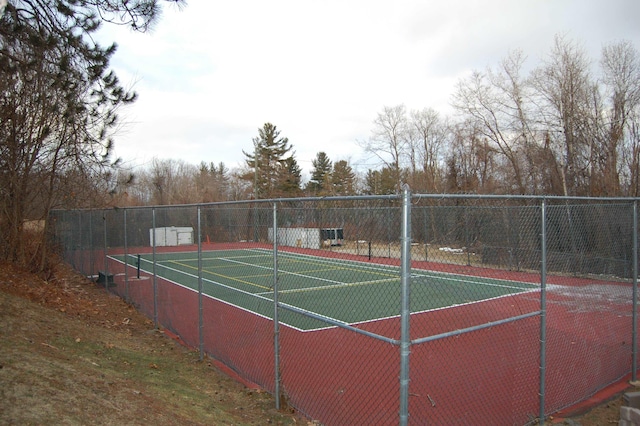 view of sport court