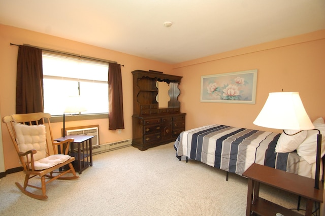 bedroom with carpet floors