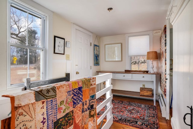 interior space featuring hardwood / wood-style flooring