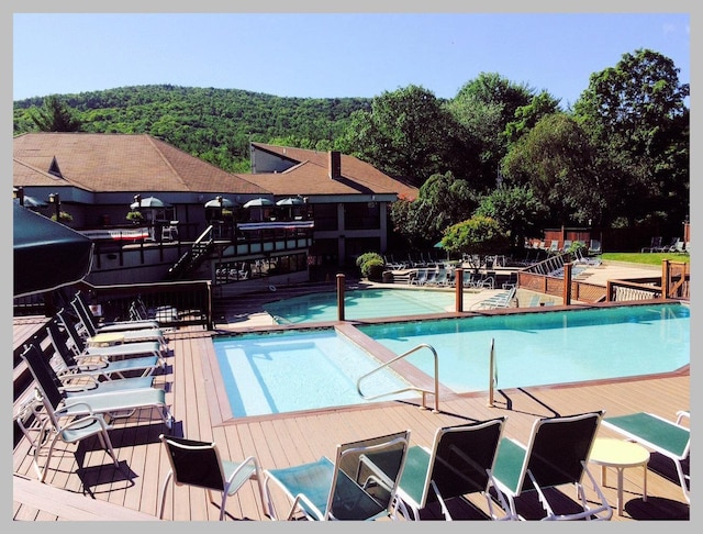 view of pool with a patio