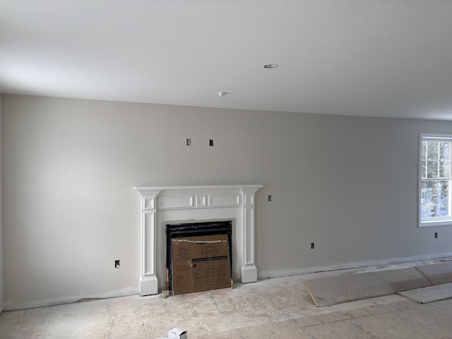 view of unfurnished living room