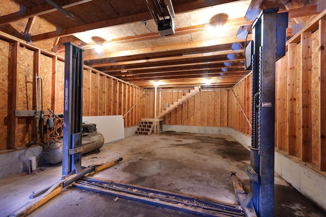 view of basement