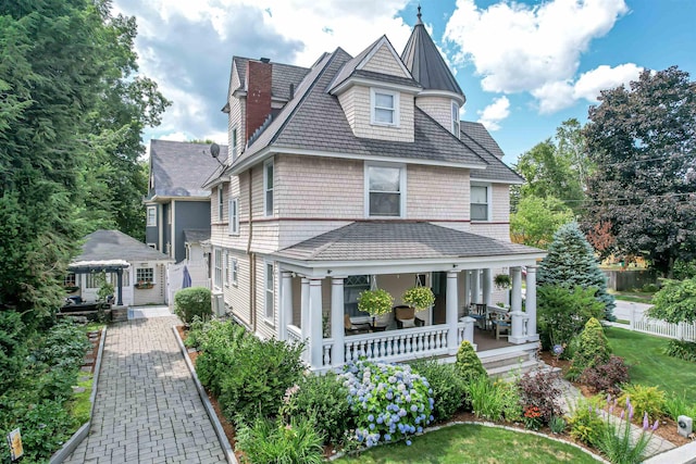 victorian house with covered porch