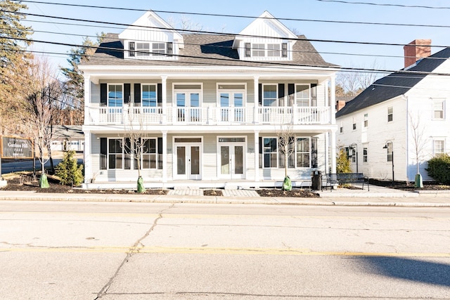 view of front of house featuring french doors