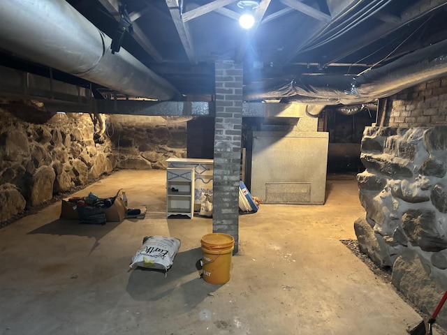 view of basement