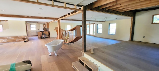 interior space featuring light hardwood / wood-style floors