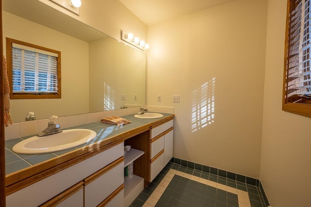 bathroom featuring vanity