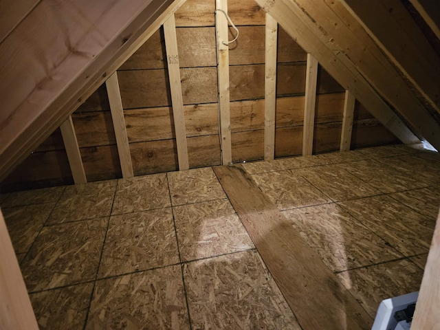 view of attic