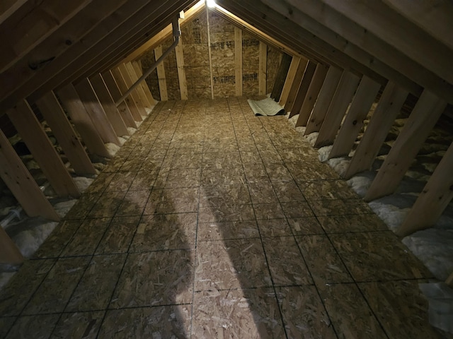 view of attic