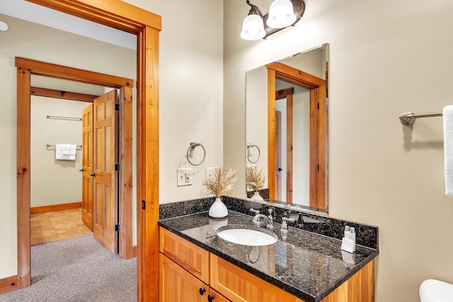 bathroom with vanity