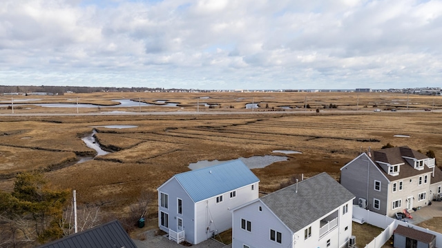 aerial view featuring a rural view