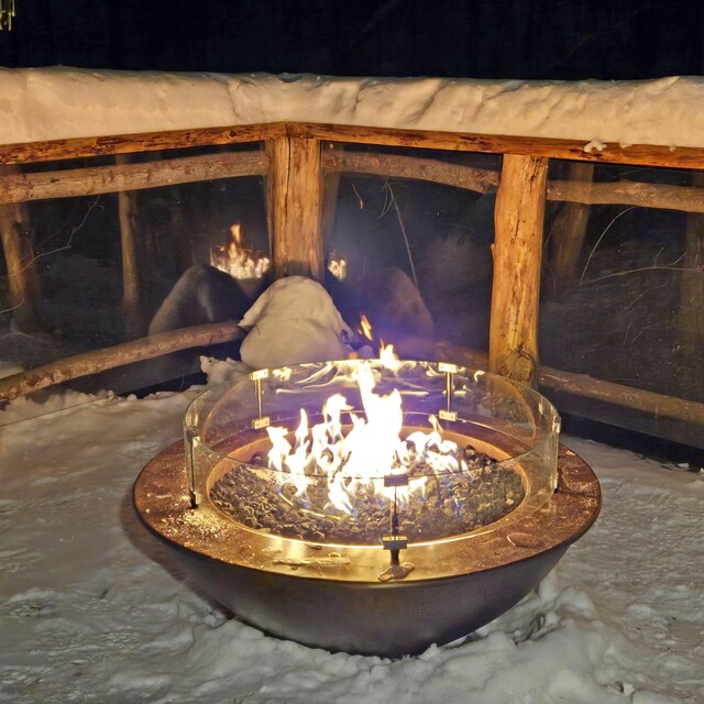 190 Upper Pines Rd, Warren, VT 05674 - detailed view of an outdoor fire pit