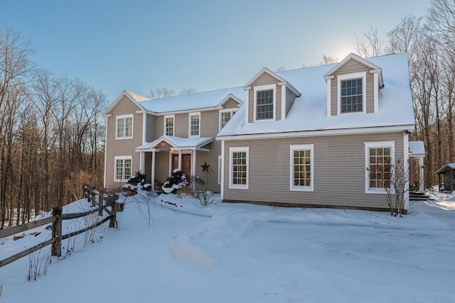 view of front of property