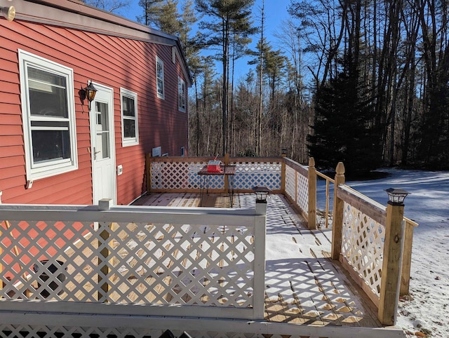 view of wooden terrace