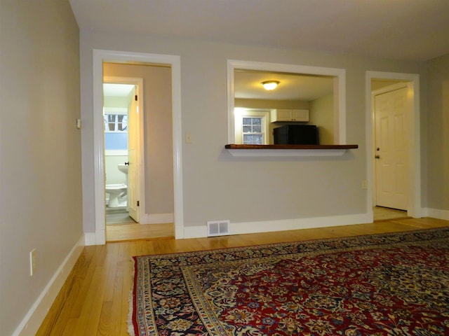 living room featuring light hardwood / wood-style flooring