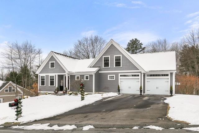 view of property with a garage