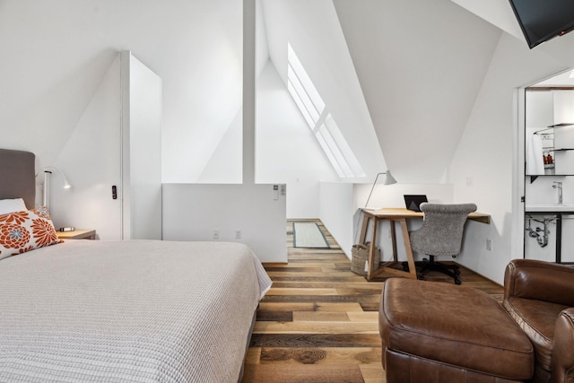 bedroom featuring hardwood / wood-style flooring