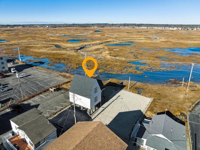 drone / aerial view with a rural view