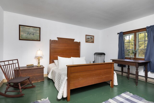 61 Crosby Rd, Topsham, VT 05076 - bedroom featuring a baseboard heating unit