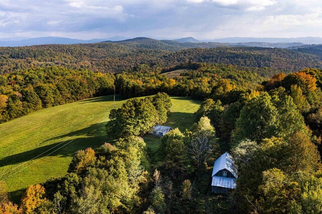 61 Crosby Rd, Topsham, VT 05076 - birds eye view of property featuring a mountain view