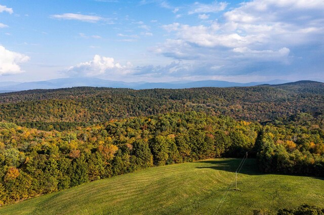 61 Crosby Rd, Topsham, VT 05076 - bird's eye view featuring a mountain view