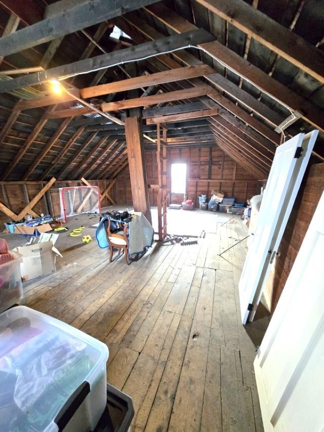 view of attic