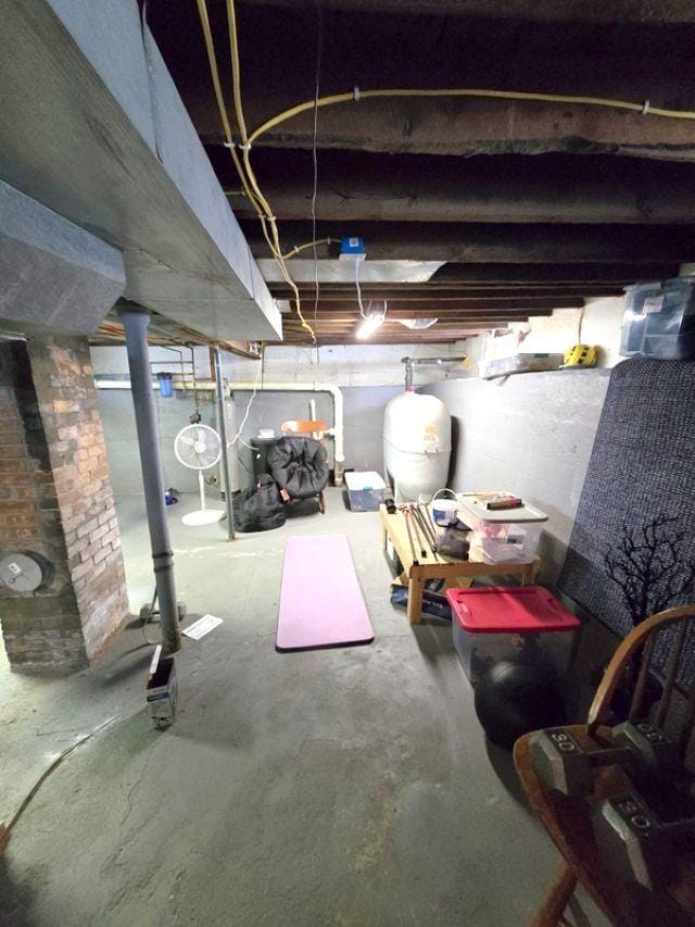 view of basement