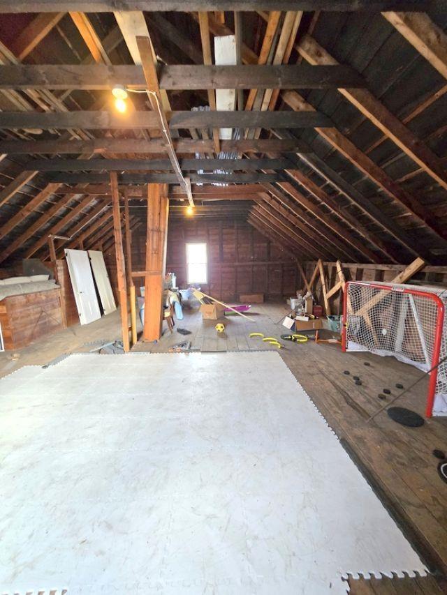 view of attic