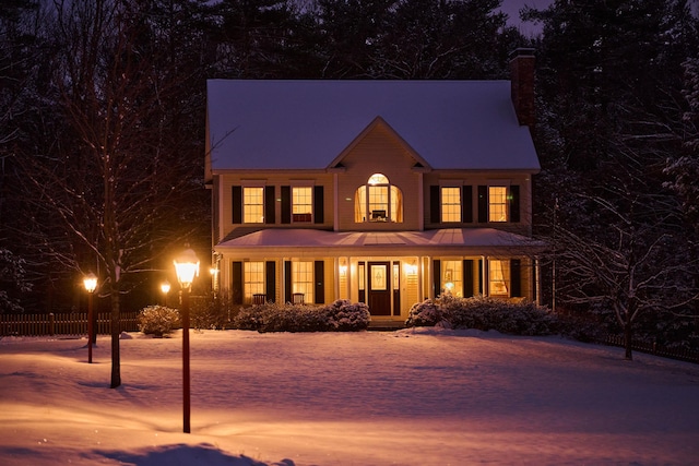 view of colonial inspired home