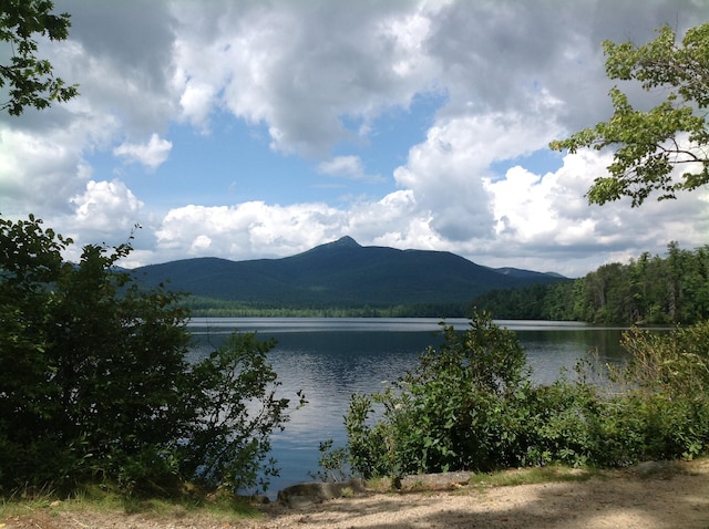 property view of water featuring a mountain view