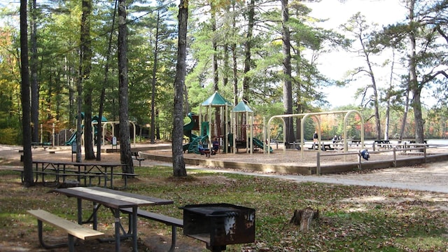 view of play area