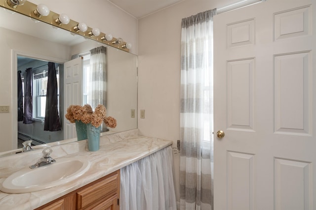 bathroom featuring vanity